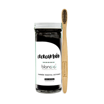 Kit Fiel Blancoco: Cococarbón + Cepillo Dental de Bambú